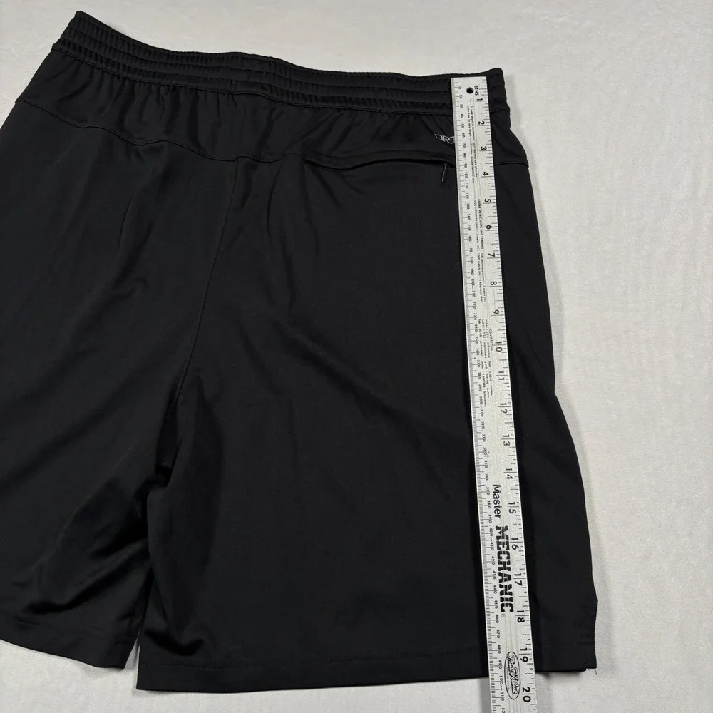 Nike Shorts Mens Large Tall Black Raiders NFL Dri-FIT Athletic Training Gym